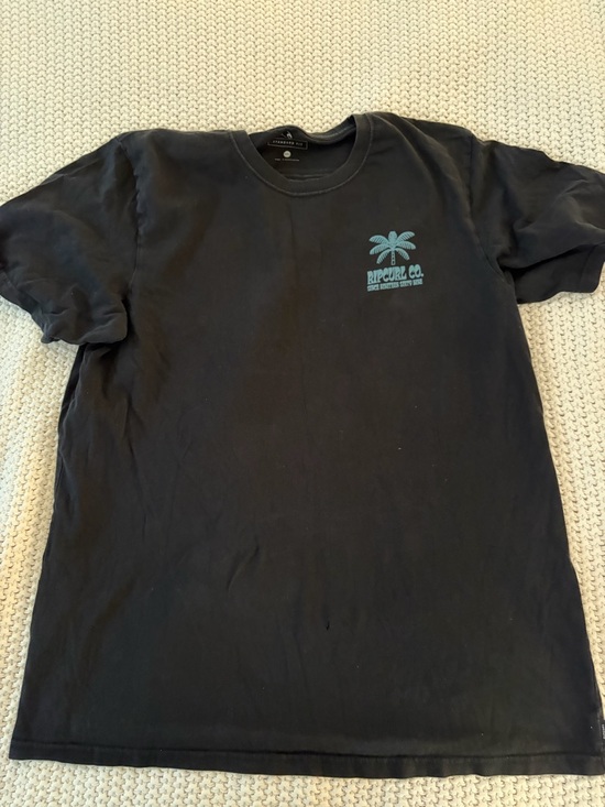 Rip Curl Other - Rip Curl Black Short-Sleeve Tee with Teal Palm Logo